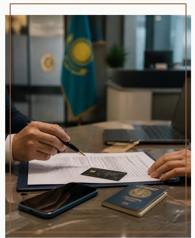 Открытие счета и банковской карты в Казахстане в Шумерле